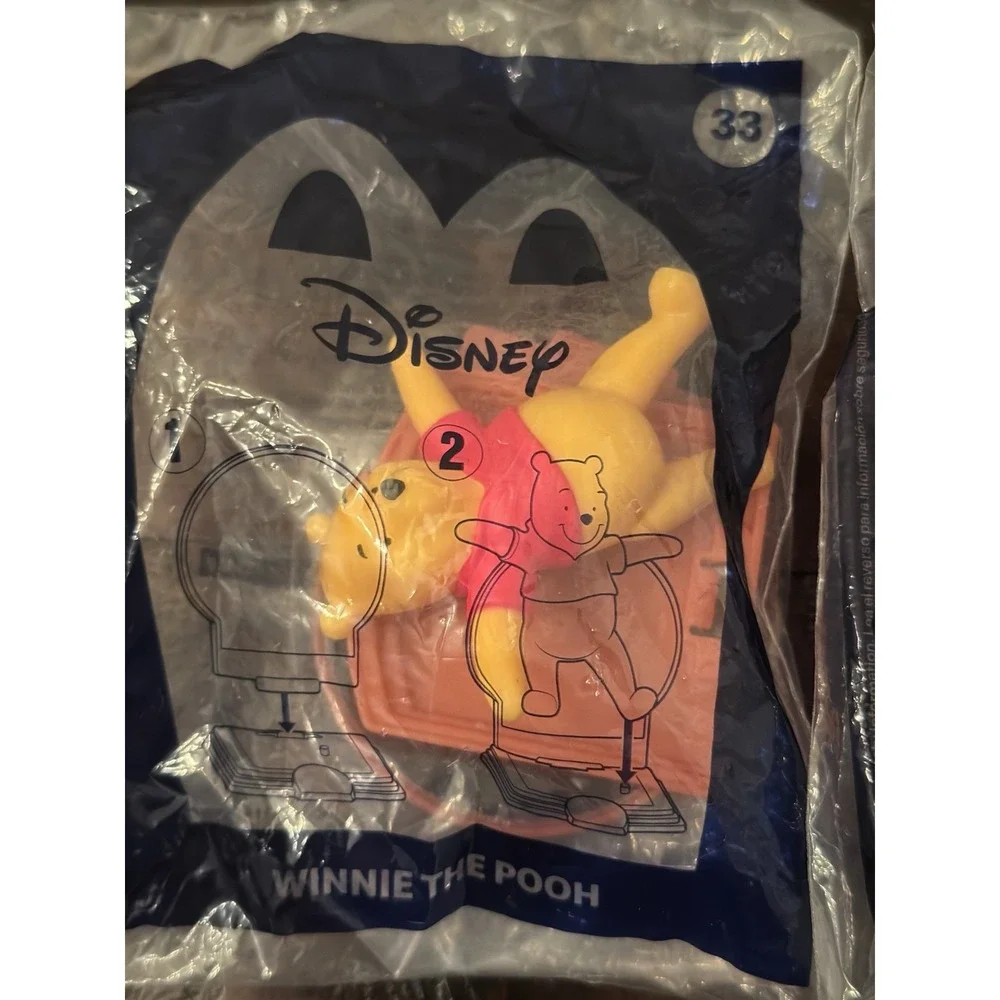 2021 McDonald's Disney's Anniversary Collection #33 Pooh and #37 Mad Hatter
